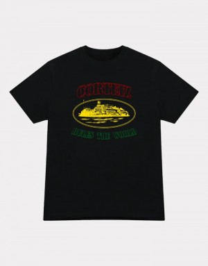 Black Corteiz Og Carni Alcatraz T-shirts | 2791RZOSN