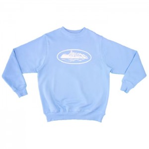 Blue Corteiz Alcatraz Crewneck Sweatshirts | 2074KRSVB