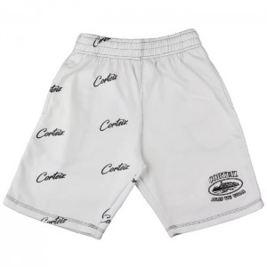White Corteiz Division ’20 Shorts | 4706NVOEH