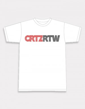 White Corteiz Goodtimes T-shirts | 8269JDXOE