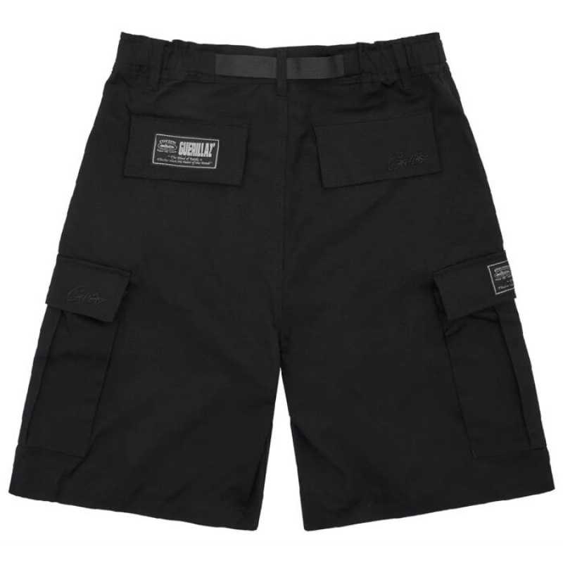 Black Corteiz Alcatraz Shorts | 1263EQMUS