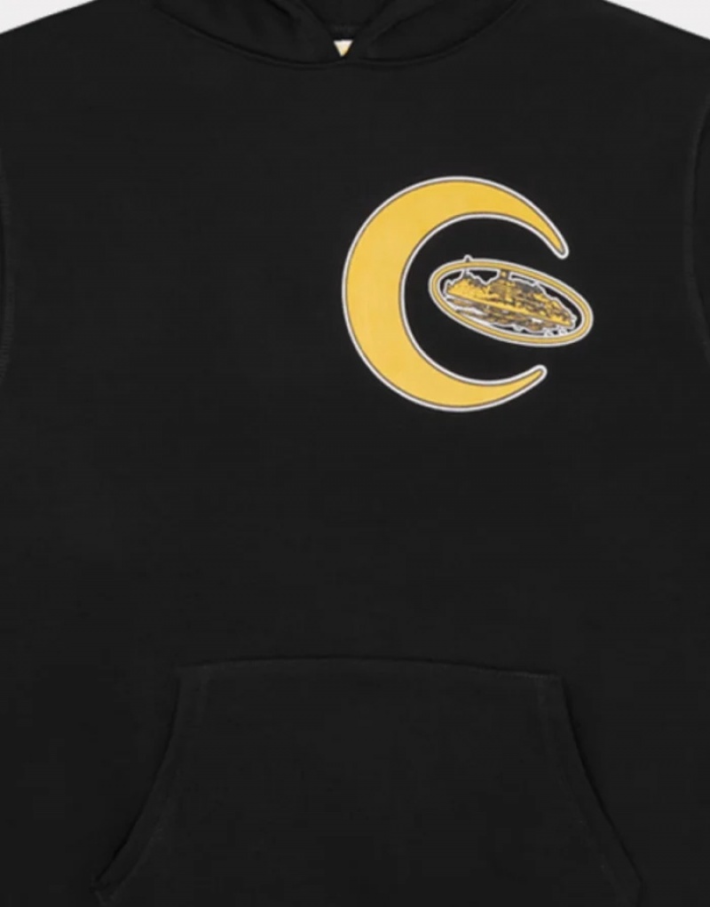 Black Corteiz Crescent Jackets | 5408OYUNG