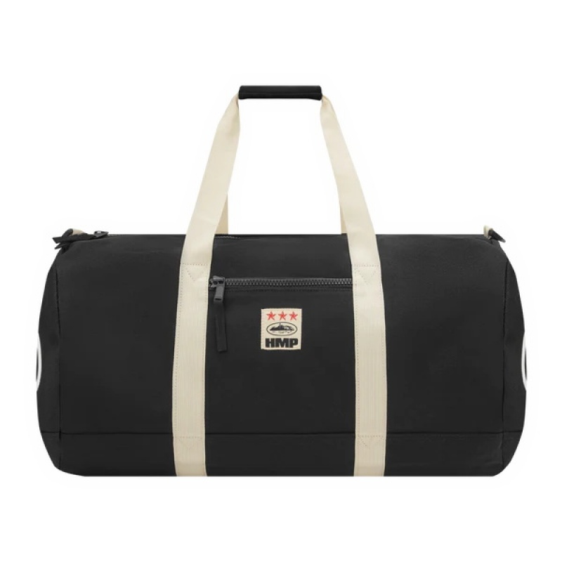 Black Corteiz Hmp Duffle Bags | 5741OKHYA