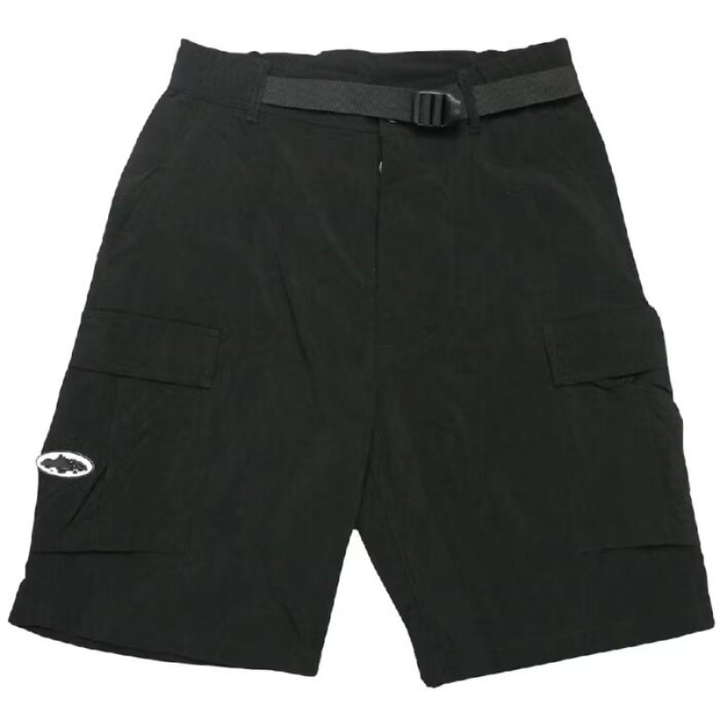 Black Corteiz Nylon Shorts | 8607PKJTF