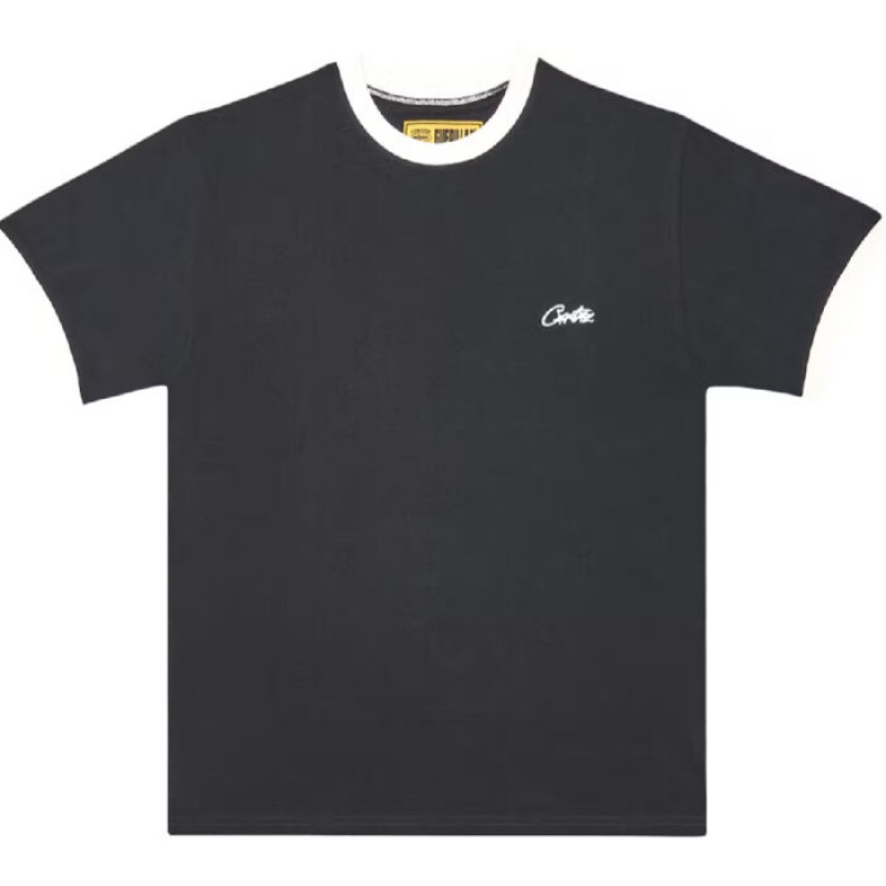 Black Corteiz Ribbed T-shirts | 3109BCTHE
