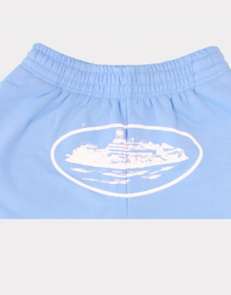 Blue Corteiz Alcatraz Baby Shorts | 8109WTPBM
