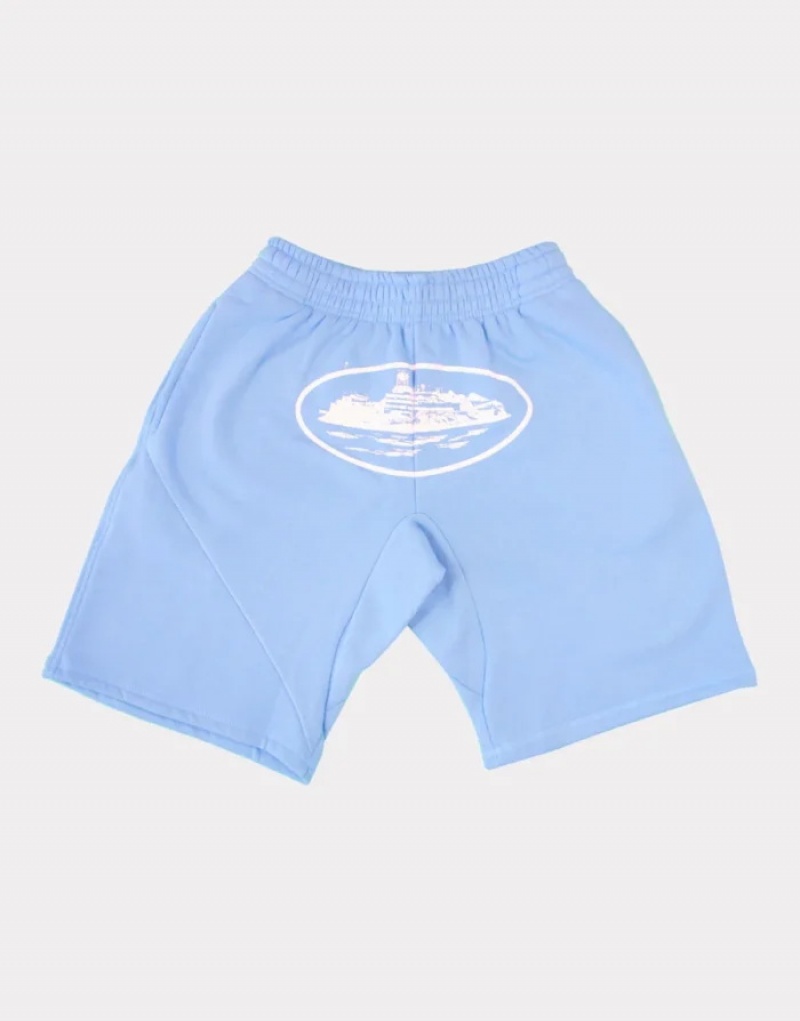 Blue Corteiz Alcatraz Baby Shorts | 8109WTPBM
