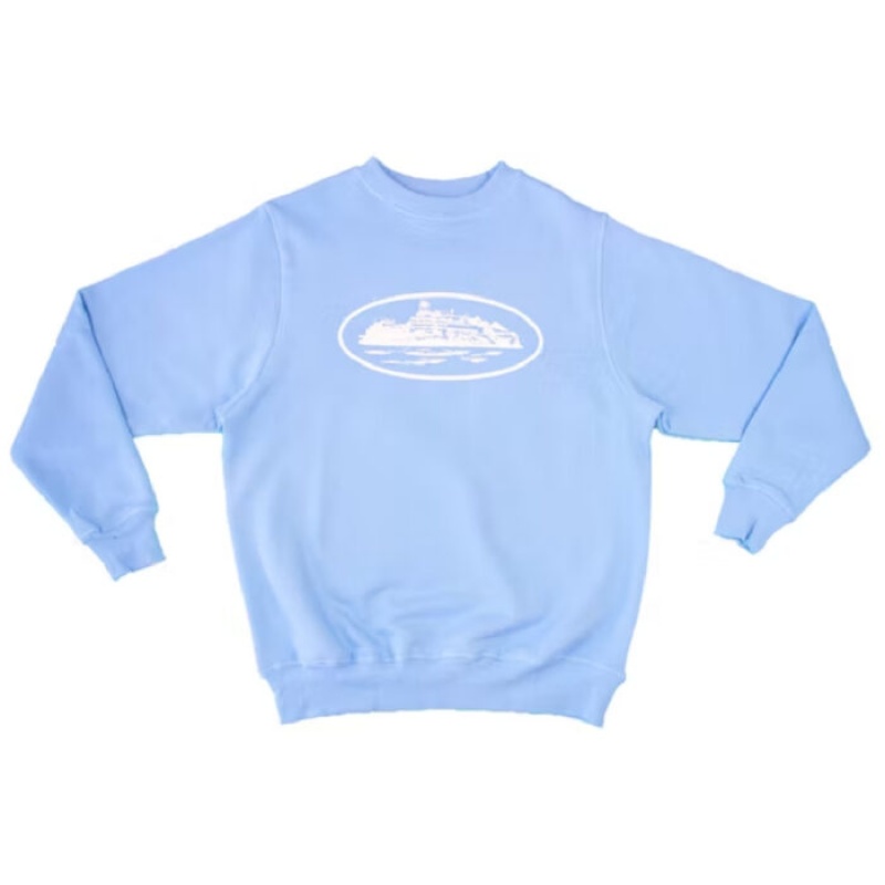 Blue Corteiz Alcatraz Crewneck Sweatshirts | 2074KRSVB