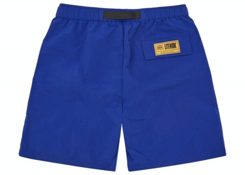 Blue Corteiz Crtz Nylon Shorts | 8320FBECV