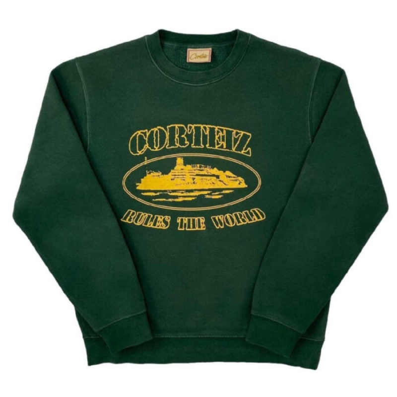 Green Corteiz Alcatraz – Forest Sweatshirts | 3562DPBUY