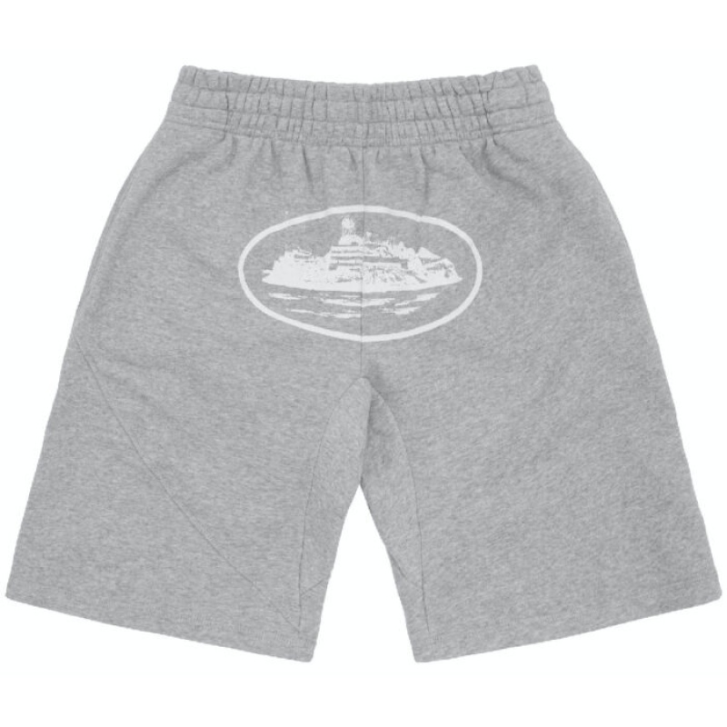 Grey Corteiz Og Alcatraz Shorts | 3702YZTOU
