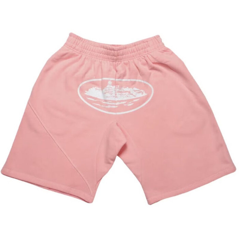 Pink Corteiz Alcatraz Shorts | 3195YKDNG