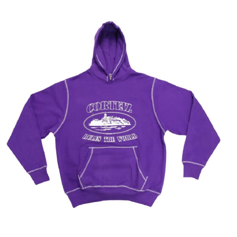Purple Corteiz Superior Hoodie | 8219CABQM