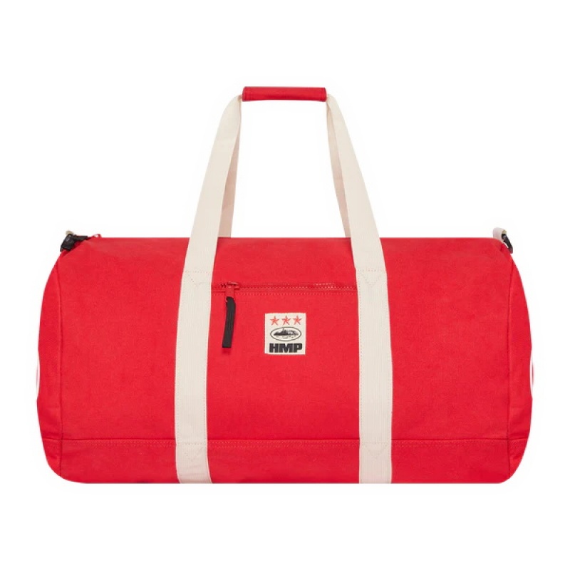Red Corteiz Hmp Duffle Bags | 9306SWILZ